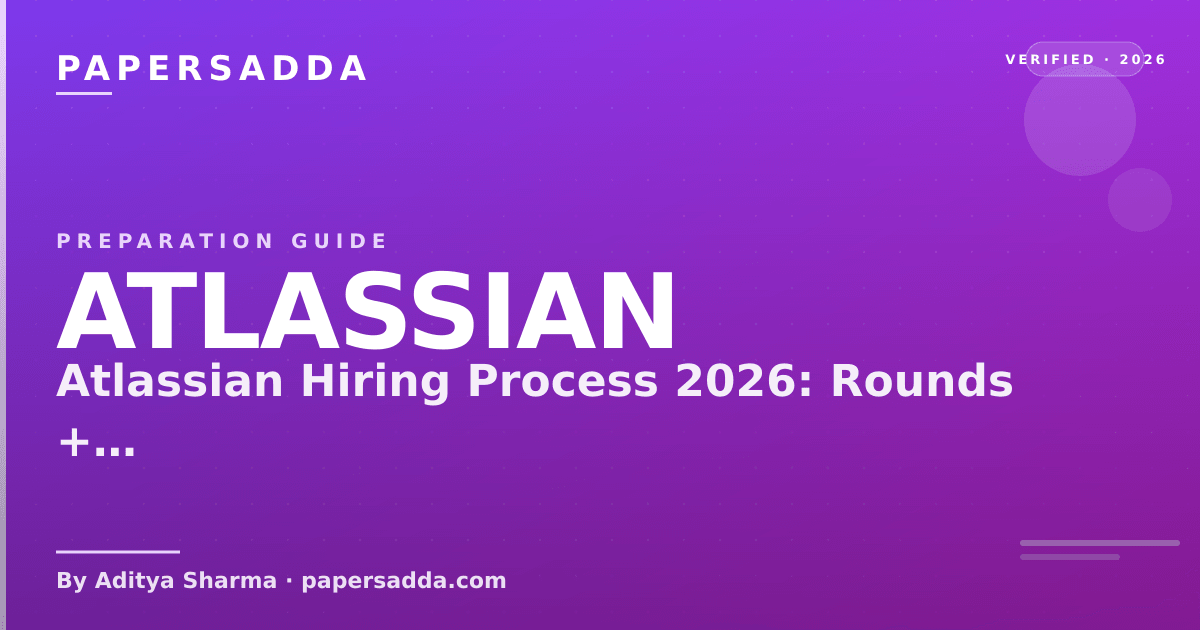 Atlassian Hiring Process 2026: Rounds + Values Round | PA