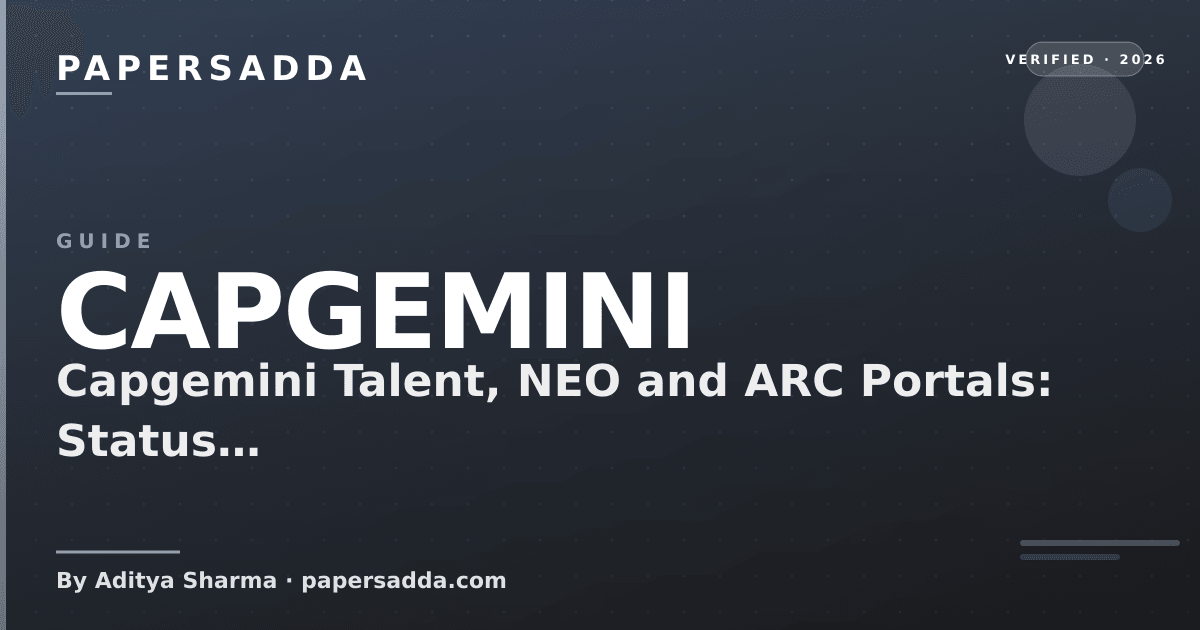Capgemini portals status: Talent, NEO, ARC, Replicon and password reset, with where to sign in safely