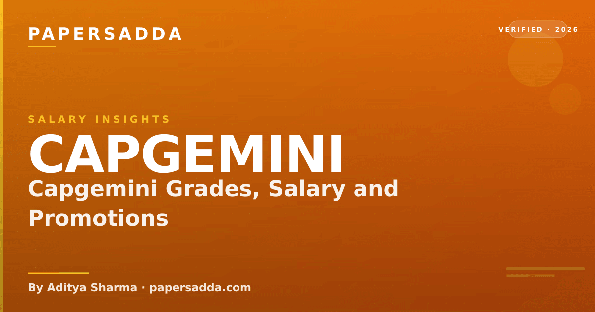 Capgemini Grades, Salary and Promotions | PA