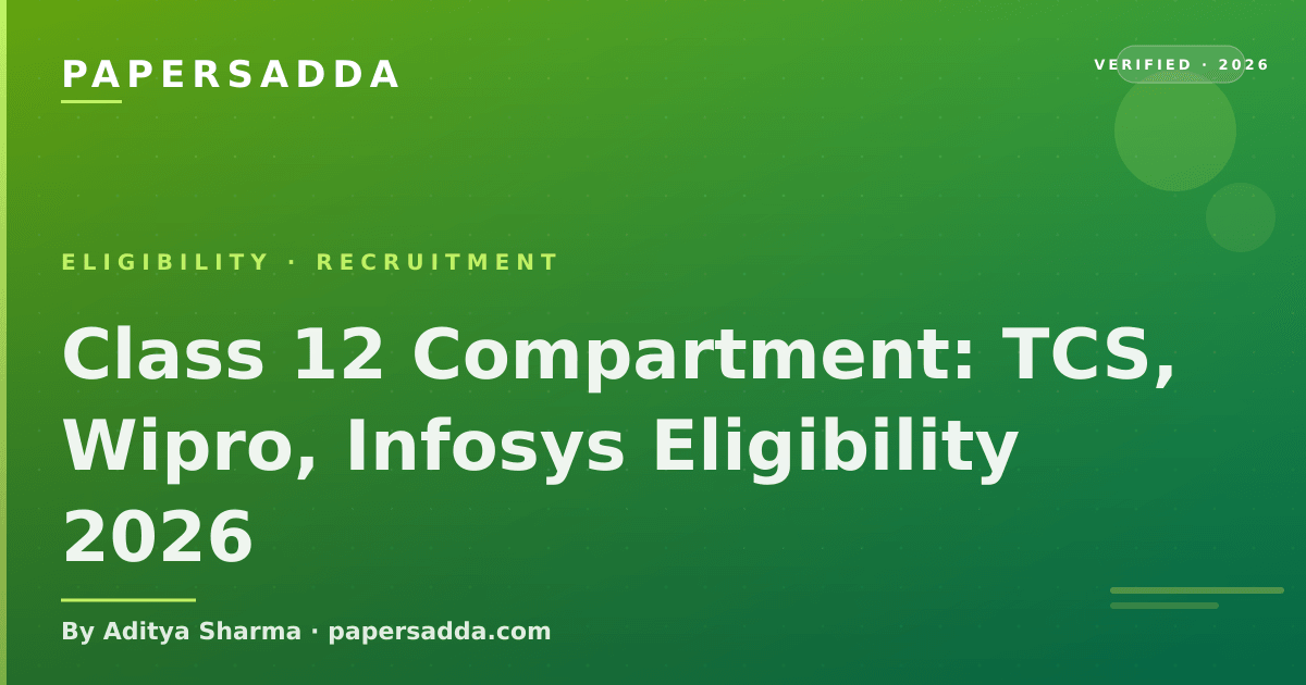 Student checking Class 12 compartment result against IT company eligibility criteria