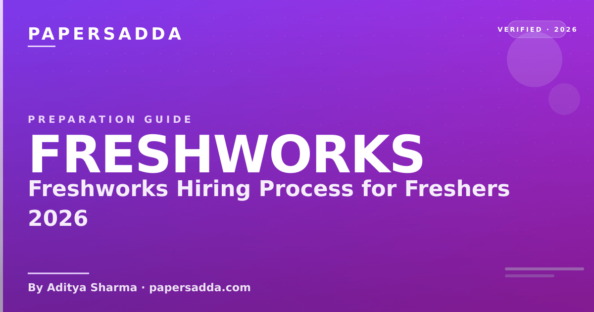 Freshworks fresher hiring process 2026 showing roles and interview rounds