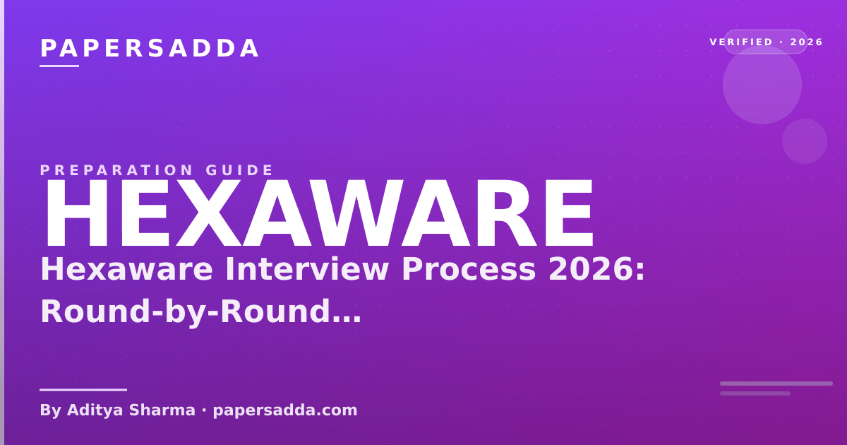 Hexaware Interview Process 2026: Round-by-Round Guide | PA