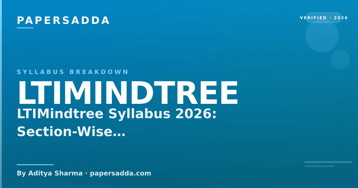 LTIMindtree Syllabus 2026: Section-Wise Topic Breakdown | PA