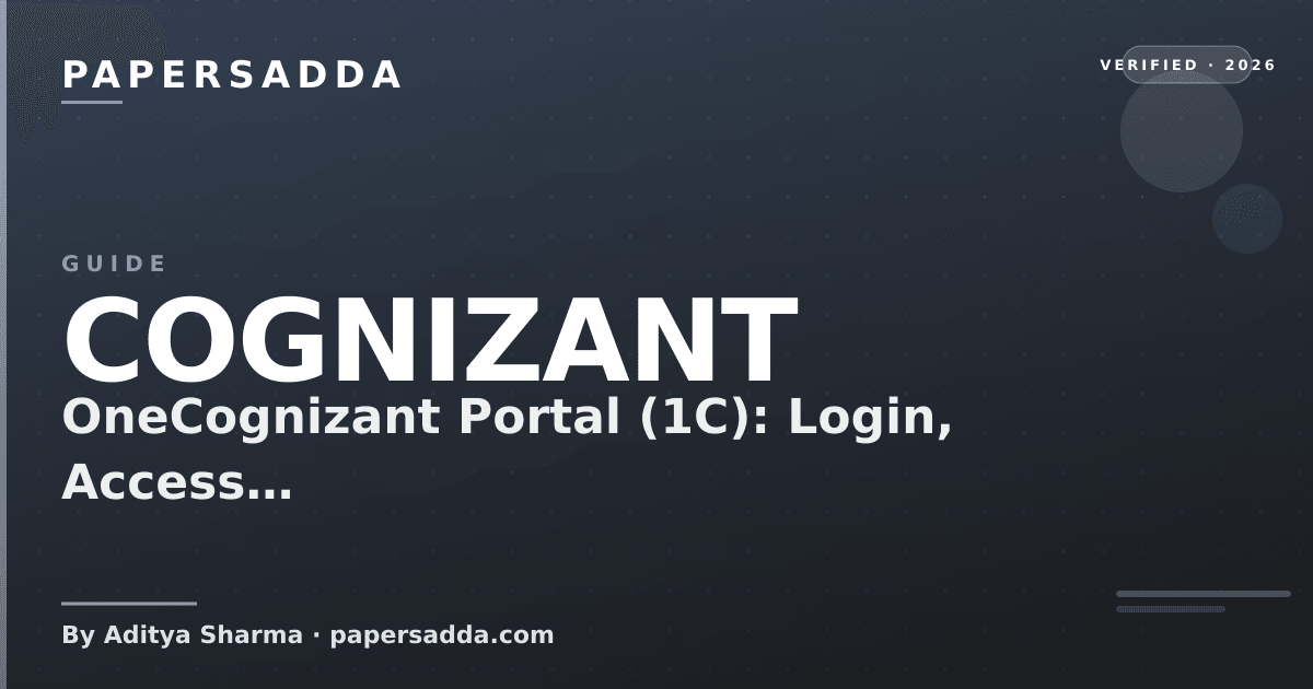 OneCognizant 1C login guide: the verified address, the Microsoft sign-in step and safety checks