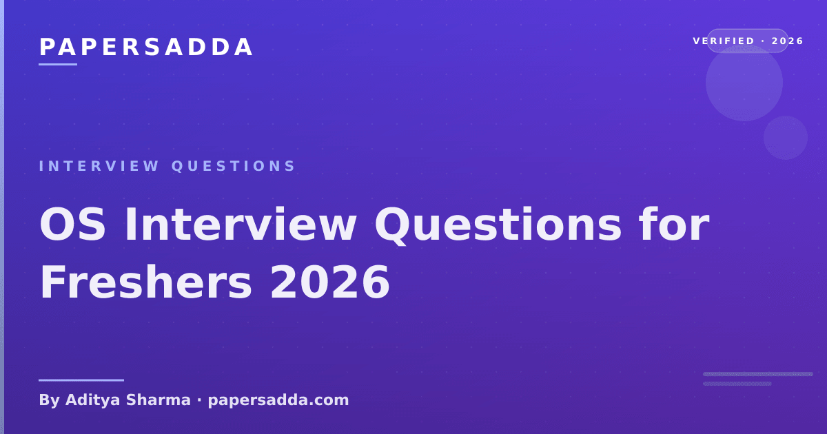 OS Interview Questions for Freshers 2026 | PA