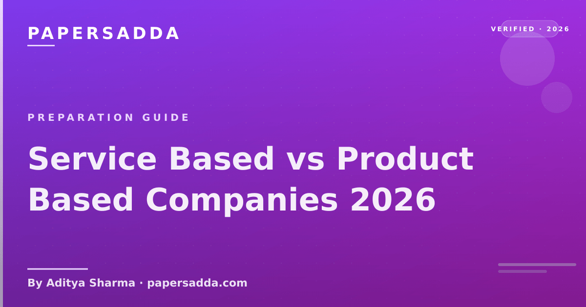 Service Based vs Product Based Companies 2026 | PA