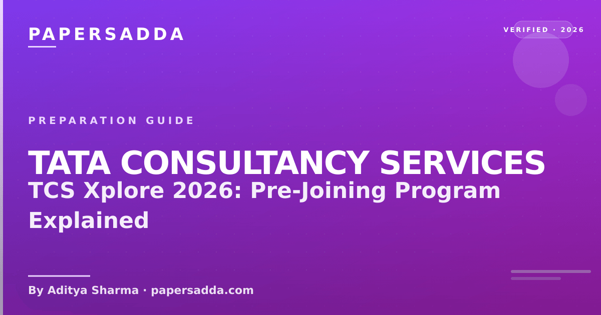 TCS Xplore pre-joining program dashboard timeline for freshers between offer and joining