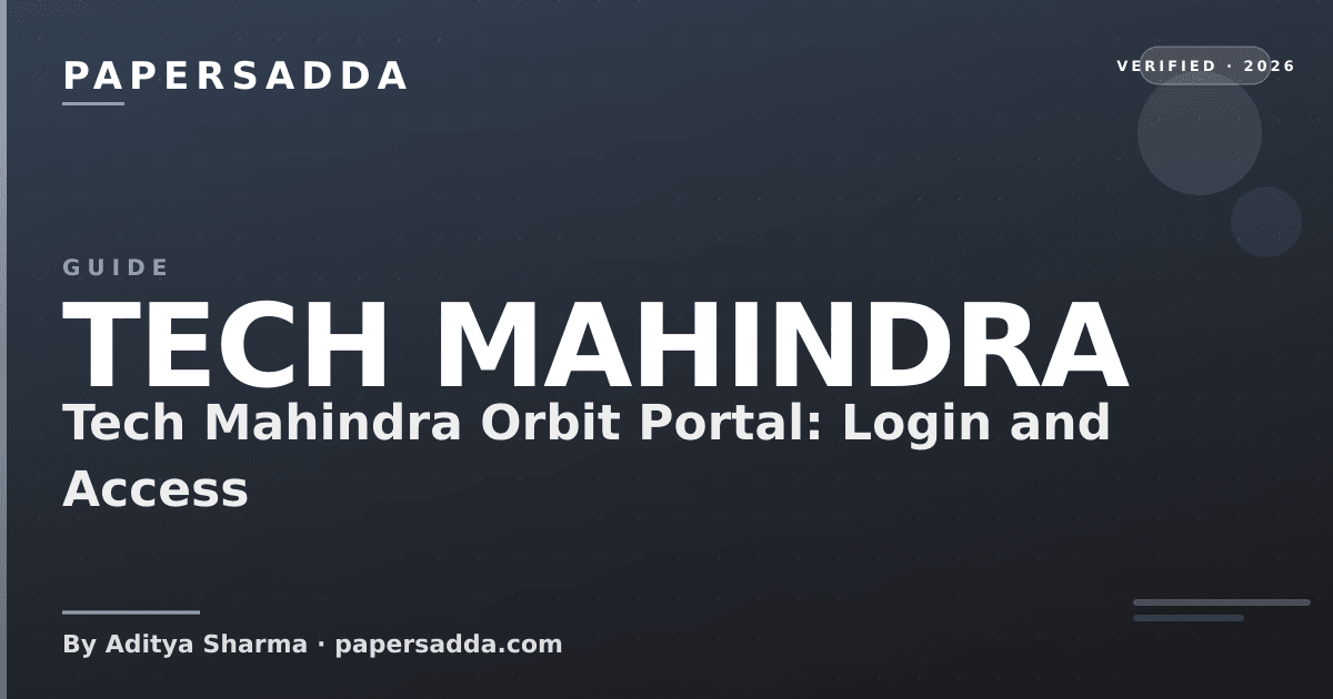 Tech Mahindra Orbit portal guide: address check, Microsoft sign-in step and safety