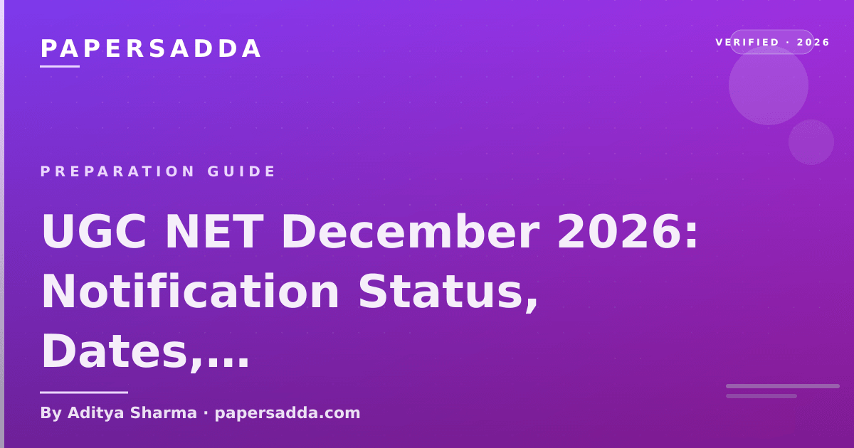 UGC NET next-cycle notification status and 90-day prep tracker